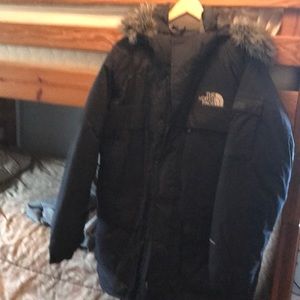 Men Black North Face Coat